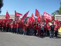 Foto degli scioperanti
